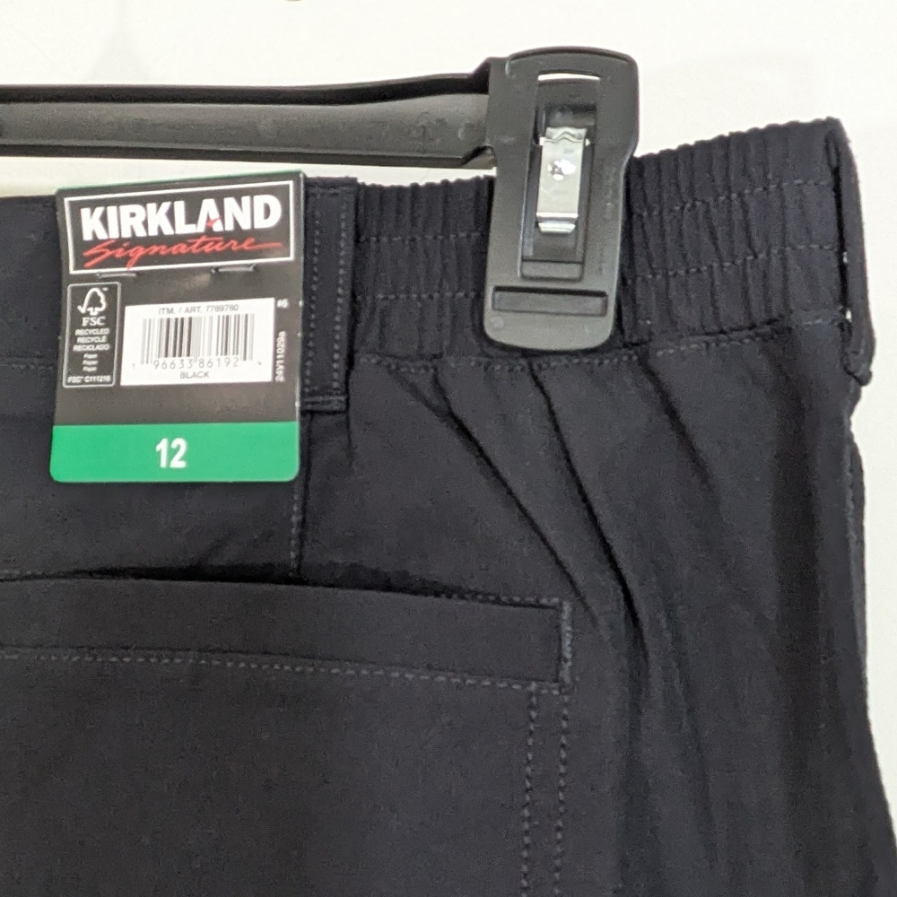 NEW Kirkland Signature Ladies Travel Pants - Black - Size 12 Womens - Picture 6 of 8